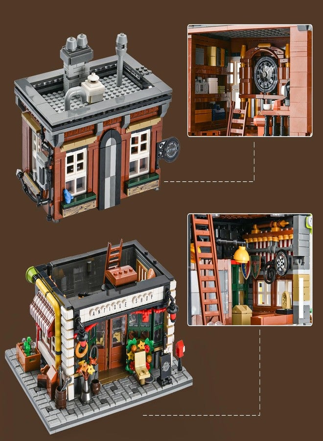 BNG Antique Shop Building Set for Adults, Retro Store Street View Modular Building Block Set with Light, Home Office Decor, Idea Gift for Teens 14+ (1954PCS) - Image 4